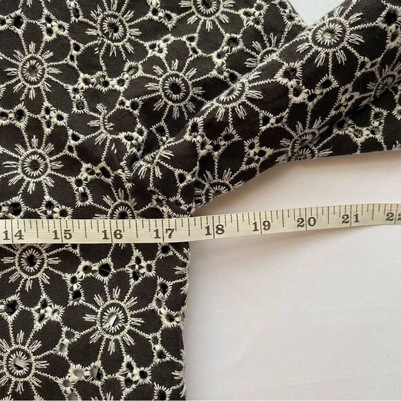 NWOT Free People Black/ White Dream A Little Dream Blouse Size Extra Small - Picture 14 of 15